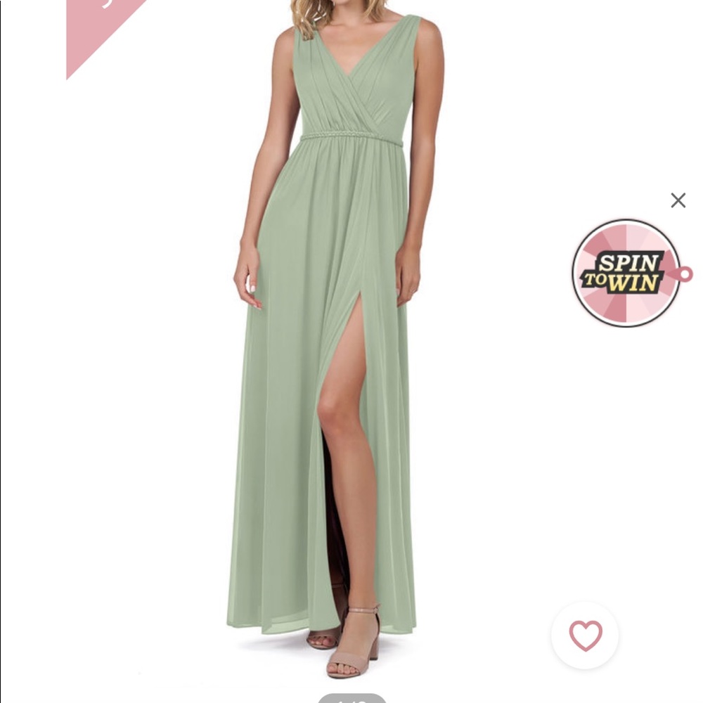 Azazie Tanicia Dress Sage Green